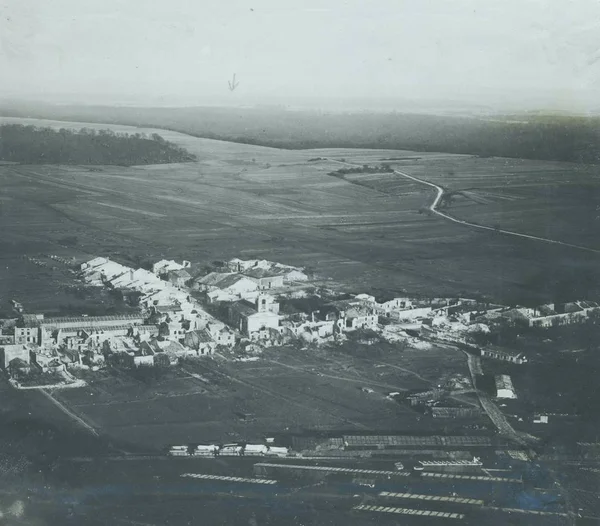 Panoramablick Auf Dorf Tal — Stockfoto