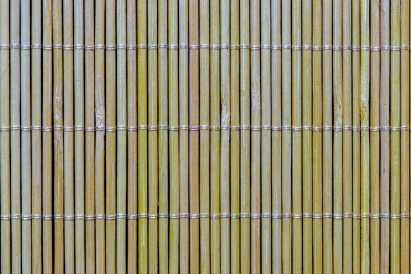 Yellow Bamboo Mat on Black Background Surface