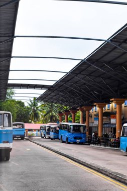 Seyşel Adaları, Mahe - 20 Haziran 2016. Victoria otobüs istasyonu