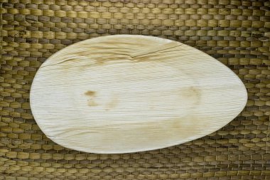 Eco muz plaka doğal bambu Hasır arka plan yüzeyi