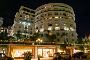 Monako 5 Aralık 2019 Hotel de Paris