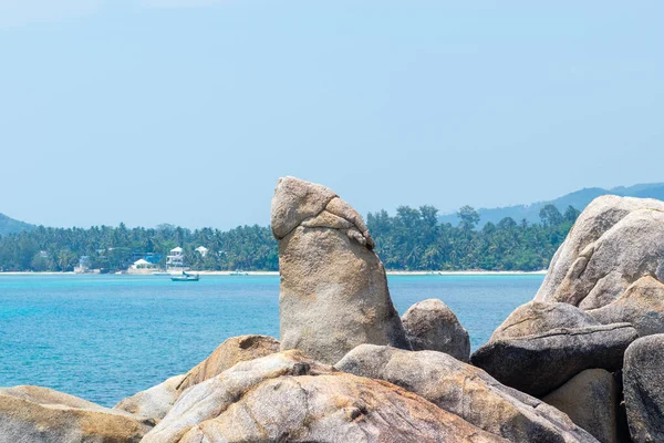 Хин Hin Хин Hin Yai Rocks Formation Знаменитая Достопримечательность Острова — стоковое фото