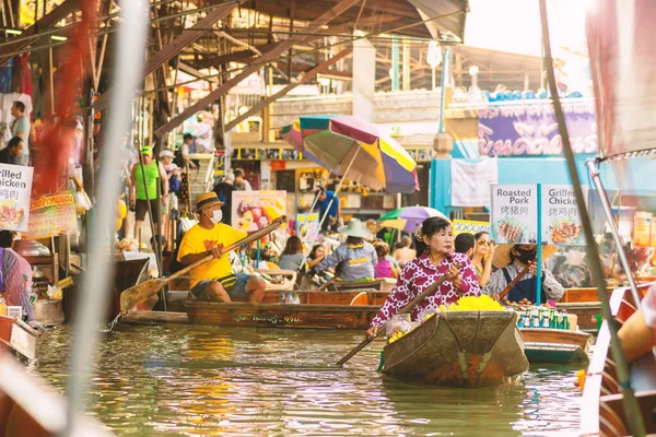 Tailandia Bangkok Mar 2020 Concepto Viaje Ocio Vendedor Que Vende — Foto de Stock