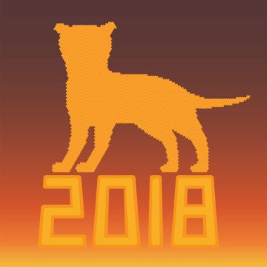 Year_of_the_Dog.Vector_illustration