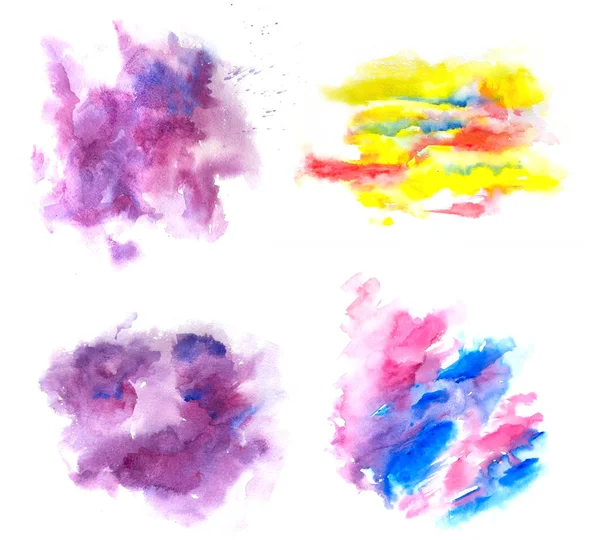 Watercolor abstract textured blots — Stock Photo, Image