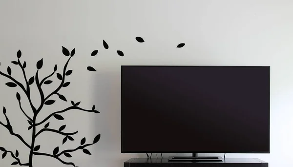 Television and Wall Royalty Free Stock Images