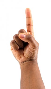 Parmak kadar işaret etti