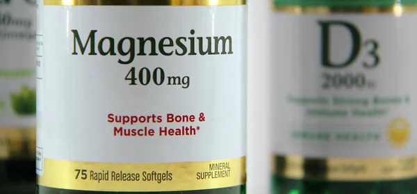 Magnesium Label — Stock Photo, Image