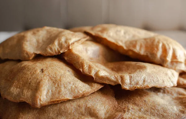 Fresh Baked Rye Bread Sliced Homemade Bread Rye Tortillas Pita — Stock Photo, Image