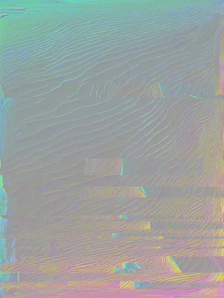 Rendering Abstract Background Light Fluorescent Colors Hard Glitch Distortion Pastel — Stock Photo, Image