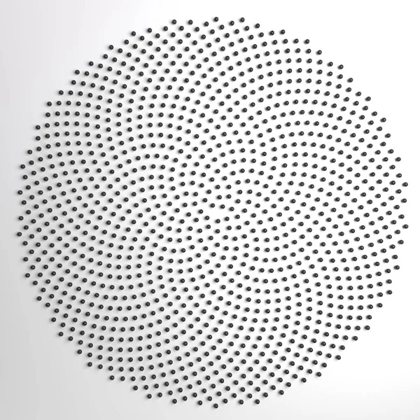 Spirala Fibonacciego kropkowane. Kwiat Abstrakcja. — Zdjęcie stockowe