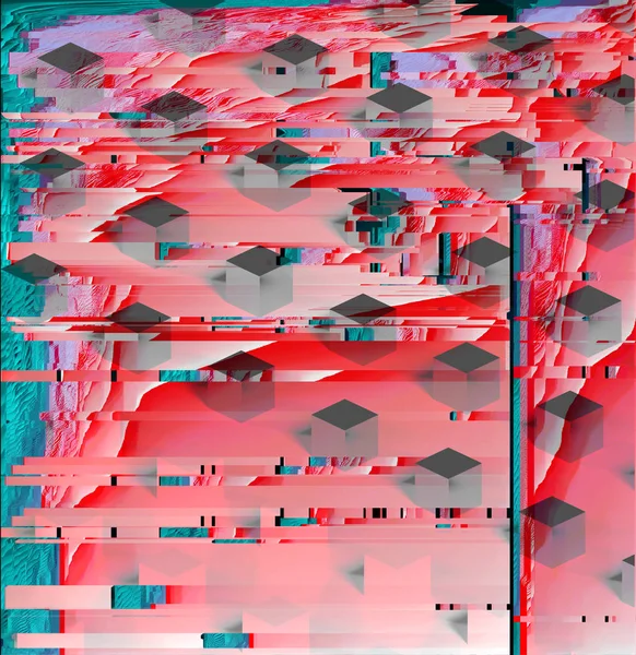 Doppelbelichtung Duoton abstrakte Panne Hintergrund — Stockfoto