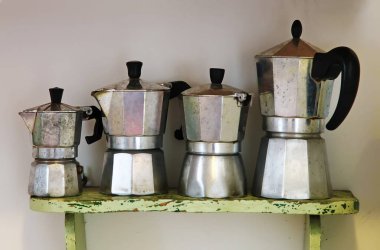 Vintage İtalyan kahve makinesi için ev yapımı