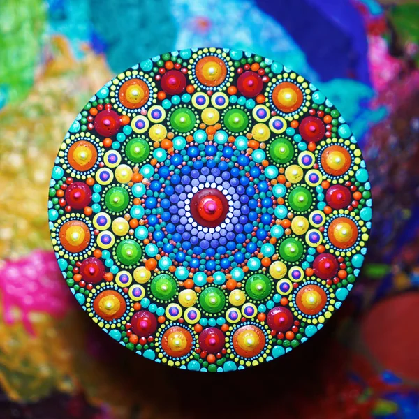 güzel mandala el boyalı
