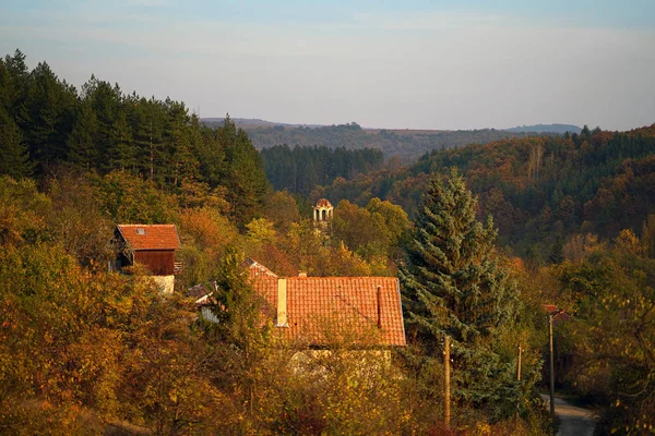 Typical view of the central Bulgarian mountain — 스톡 사진