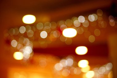 Bokeh effect with the lights of a shopping center