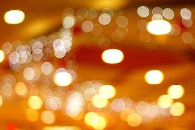 Bokeh effect with the lights of a shopping center