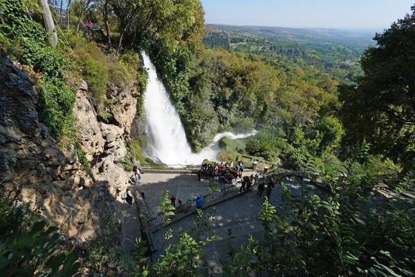 Vue panoramique sur les célèbres cascades d'Edessa — Photo