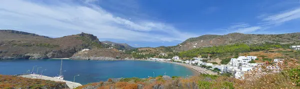 Vista panorámica del puerto y la bahía de Kapsali —  Fotos de Stock