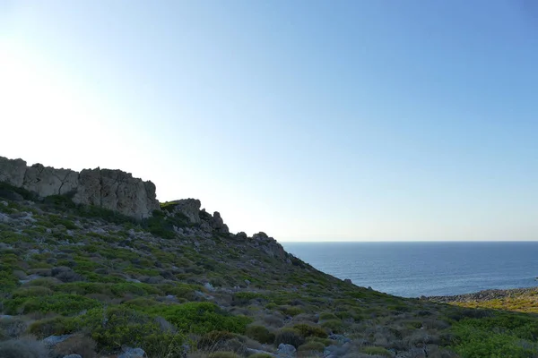 Bela paisagem da costa ocidental de Kythira no mar Egeu, Grécia — Fotografia de Stock