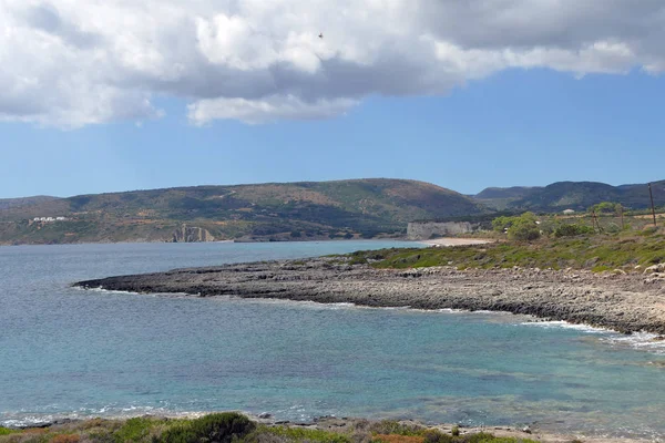 Vista panoramica sulla spiaggia di Paleopoli a Citera — Foto Stock