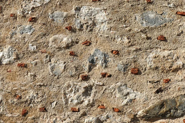 Detail der Struktur der Stadtmauern innerhalb der mythischen Burg von Monemvasia — Stockfoto