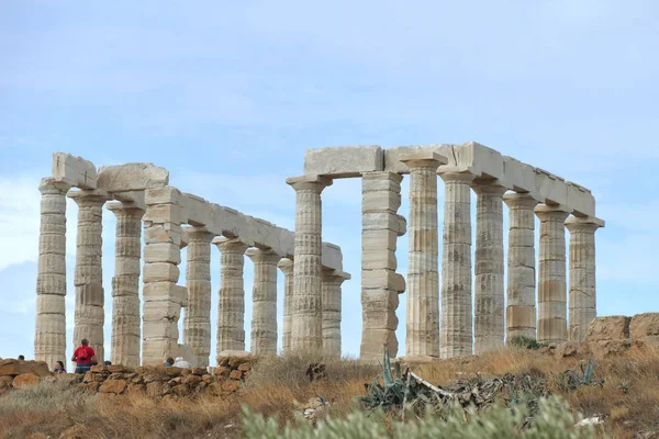 Cabo Sunio Atenas Grécia Outubro 2019 Cabo Sunio Atenas Grécia — Fotografia de Stock