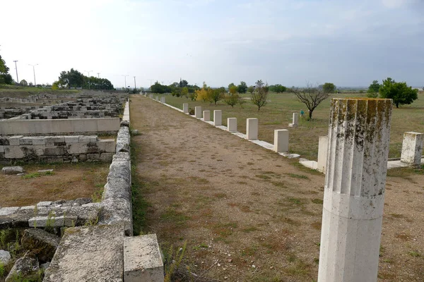 Pella Griechenland Oktober 2019 Blick Auf Die Archäologische Stätte Von — Stockfoto