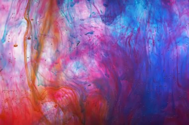 su soyut dokusunda akrilik mürekkep