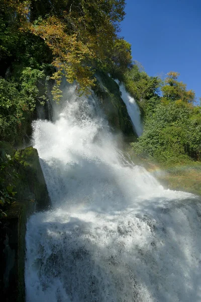 Detail Pohled Slavné Vodopády Edessa Řecko — Stock fotografie