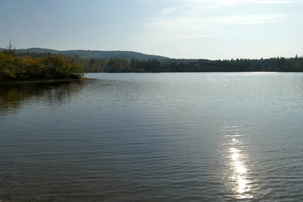 Beautiful Panoramic View Blue River Lake Central Bulgaria — Stock Photo, Image