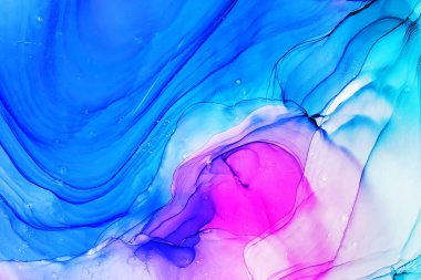 Alkol mürekkebi soyut arkaplan, makro fotoğraf