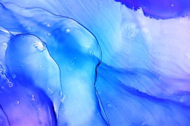 Alkol mürekkebi soyut arkaplan, makro fotoğraf