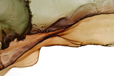 Alkol mürekkebi soyut arkaplan, makro fotoğraf