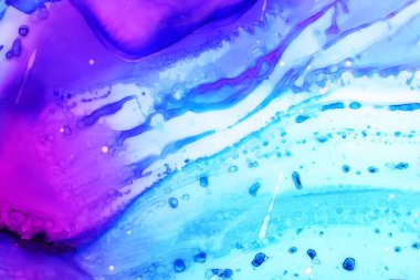 Alkol mürekkebi soyut arkaplan, makro fotoğraf