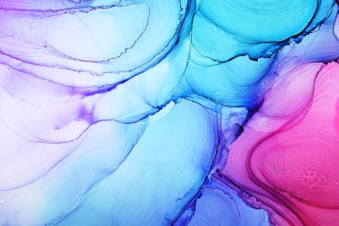 Alkol mürekkebi soyut arkaplan, makro fotoğraf