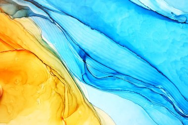 Alkol mürekkebi soyut arkaplan, makro fotoğraf