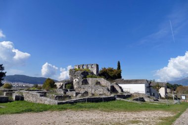 Ioannina, Epirus ve Yunanistan 'daki İç Kale' nin güzel manzarası