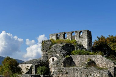 Ioannina, Epirus ve Yunanistan 'daki İç Kale' nin güzel manzarası