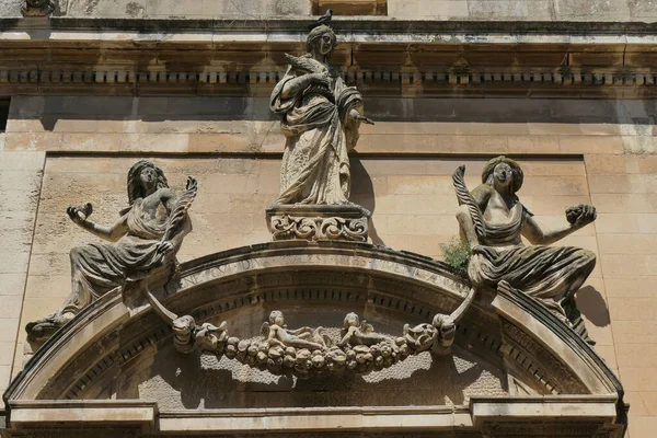 Details Van Barok Die Bewonderen Stad Lecce Puglia Zuid Italië — Stockfoto