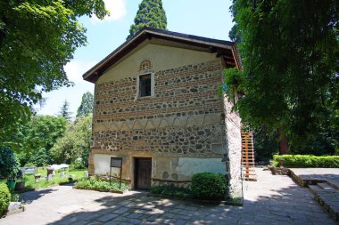 Sofya, Bulgaristan. 07 Haziran 2019. Bojana kilisesi ortaçağ kilisesi. Bina, Bulgar başkenti Sofya 'nın bir ilçesi olan Boyana' da yer alıyor.