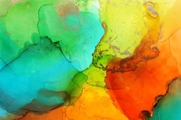 Alcohol Ink Abstract Background Macro Photo — Stock Photo, Image