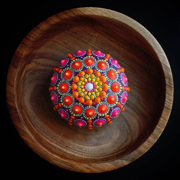 Schöne Handbemalte Mandala — Stockfoto