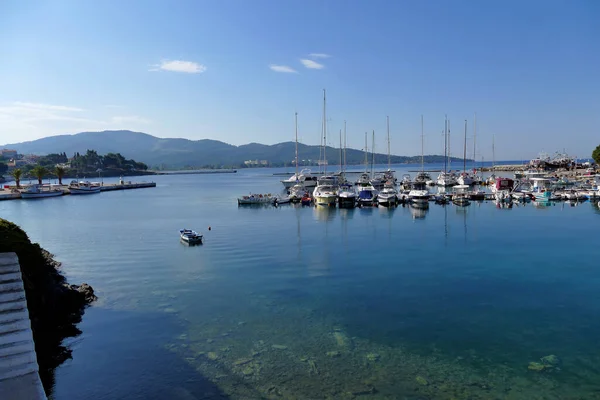 Τορώνη Ελλάδα Ιουνίου 2019 Πανοραμική Θέα Του Λιμανιού Της Τορώνης — Φωτογραφία Αρχείου