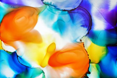 Alkol mürekkebi soyut arkaplan, makro