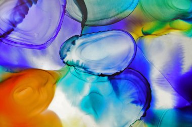 Alkol mürekkebi soyut arkaplan, makro