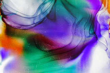 Alkol mürekkebi soyut arkaplan, makro