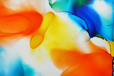 Alkol mürekkebi soyut arkaplan, makro