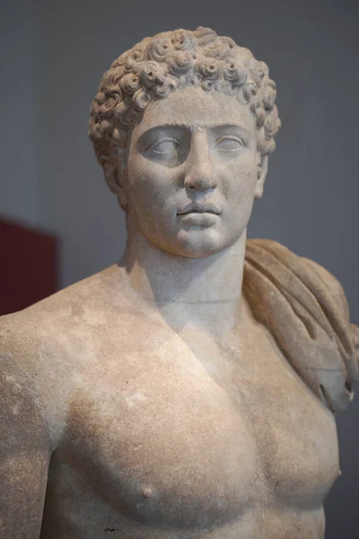Messene Grecia Luglio 2018 Dettagli Della Statua Hermes Dalla Palestra — Foto Stock