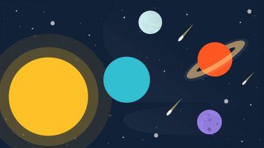  illüstrasyon, arka plan, gezegen gökada